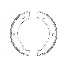31307 SPIDAN Комплект тормозных колодок, стояночная тормозная с