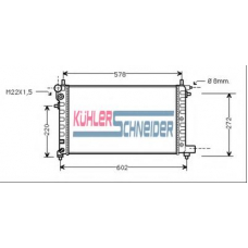 0700401 KUHLER SCHNEIDER Радиатор, охлаждение двигател