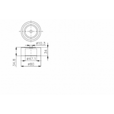 TKR 9899 TIMKEN Паразитный / ведущий ролик, зубчатый ремень