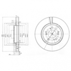 BG3678 DELPHI Тормозной диск