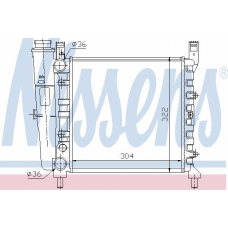 61833 NISSENS Радиатор, охлаждение двигателя