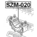 SZM-020 FEBEST Подвеска, двигатель