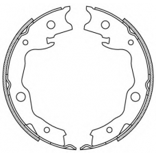 BSA2223.00 OPEN PARTS Комплект тормозных колодок