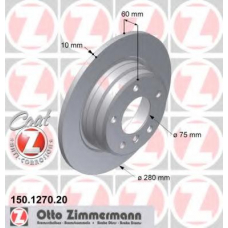 150.1270.20 ZIMMERMANN Тормозной диск