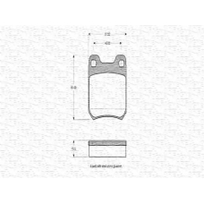 430216170271 MAGNETI MARELLI Комплект тормозных колодок, дисковый тормоз