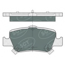 SP 382 SCT Комплект тормозных колодок, дисковый тормоз