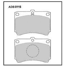 ADB0115 Allied Nippon Тормозные колодки