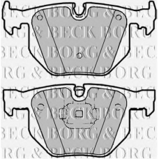 BBP2183 BORG & BECK Комплект тормозных колодок, дисковый тормоз