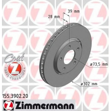 155.3902.20 ZIMMERMANN Тормозной диск