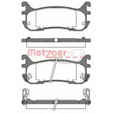 0479.02 METZGER Комплект тормозных колодок, дисковый тормоз