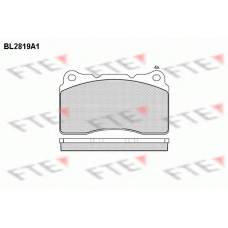 BL2819A1 FTE Комплект тормозных колодок, дисковый тормоз
