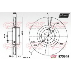 875649.6980 MAXTECH Тормозной диск