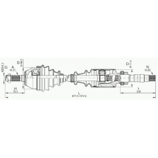 DRS6019.00 OPEN PARTS Приводной вал