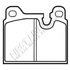 FBP1639 FIRST LINE Комплект тормозных колодок, дисковый тормоз