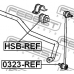 HSB-REF FEBEST Опора, стабилизатор