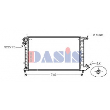 060016N AKS DASIS Радиатор, охлаждение двигателя