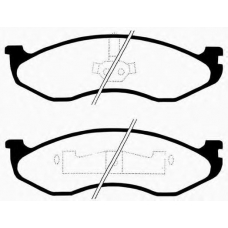 J PA-057AF JAPANPARTS Комплект тормозных колодок, дисковый тормоз