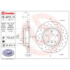 09.A270.1X BREMBO Тормозной диск