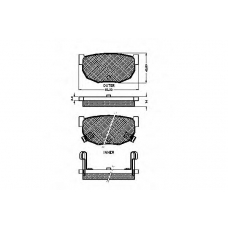 31005 SPIDAN Комплект тормозных колодок, дисковый тормоз