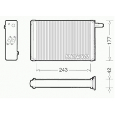 DRR09030 DENSO Теплообменник, отопление салона