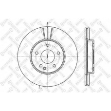 6020-3317V-SX STELLOX Тормозной диск