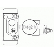 F 026 002 350 BOSCH Колесный тормозной цилиндр