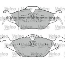 598322 VALEO Комплект тормозных колодок, дисковый тормоз