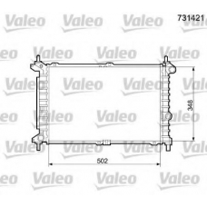 731421 VALEO Радиатор, охлаждение двигателя