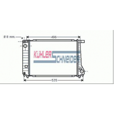 1414701 KUHLER SCHNEIDER Радиатор, охлаждение двигател