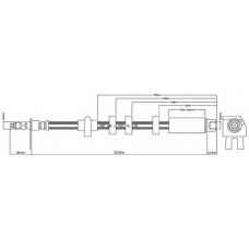 VBH809 MOTAQUIP Тормозной шланг