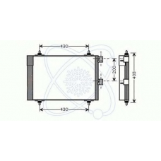 30C0061 ELECTRO AUTO Конденсатор, кондиционер