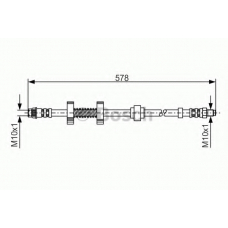 1 987 476 796 BOSCH Тормозной шланг