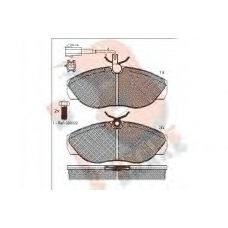 RB1053-203 R BRAKE Комплект тормозных колодок, дисковый тормоз