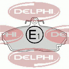 LP1210 DELPHI Комплект тормозных колодок, дисковый тормоз