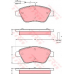 GDB1482 TRW Комплект тормозных колодок, дисковый тормоз