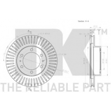 3145145 NK Тормозной диск