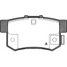 BPA0325.22 OPEN PARTS Комплект тормозных колодок, дисковый тормоз