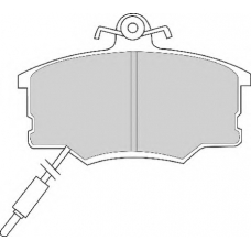 FD2410A NECTO Комплект тормозных колодок, дисковый тормоз