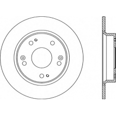 BDA2344.10 OPEN PARTS Тормозной диск