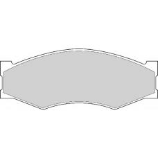FD827A NECTO Комплект тормозных колодок, дисковый тормоз