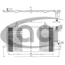 300290 ACR Конденсатор, кондиционер