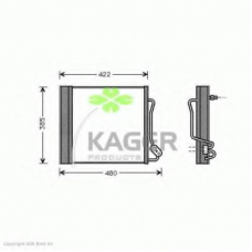 94-5190 KAGER Конденсатор, кондиционер