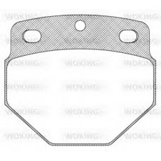 JSA 2273.00 WOKING Комплект тормозных колодок, дисковый тормоз