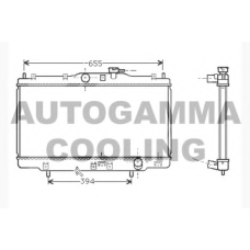 104514 AUTOGAMMA Радиатор, охлаждение двигателя