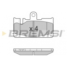 BP3022 BREMSI Комплект тормозных колодок, дисковый тормоз
