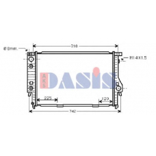 051800N AKS DASIS Радиатор, охлаждение двигателя