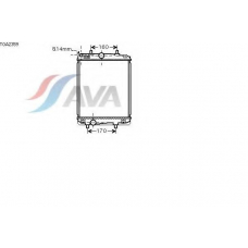 TOA2359 AVA Радиатор, охлаждение двигателя