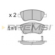 BP3339 BREMSI Комплект тормозных колодок, дисковый тормоз