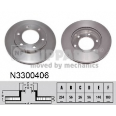 N3300406 NIPPARTS Тормозной диск