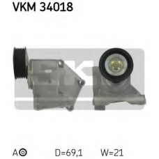 VKM 34018 SKF Натяжной ролик, поликлиновой  ремень